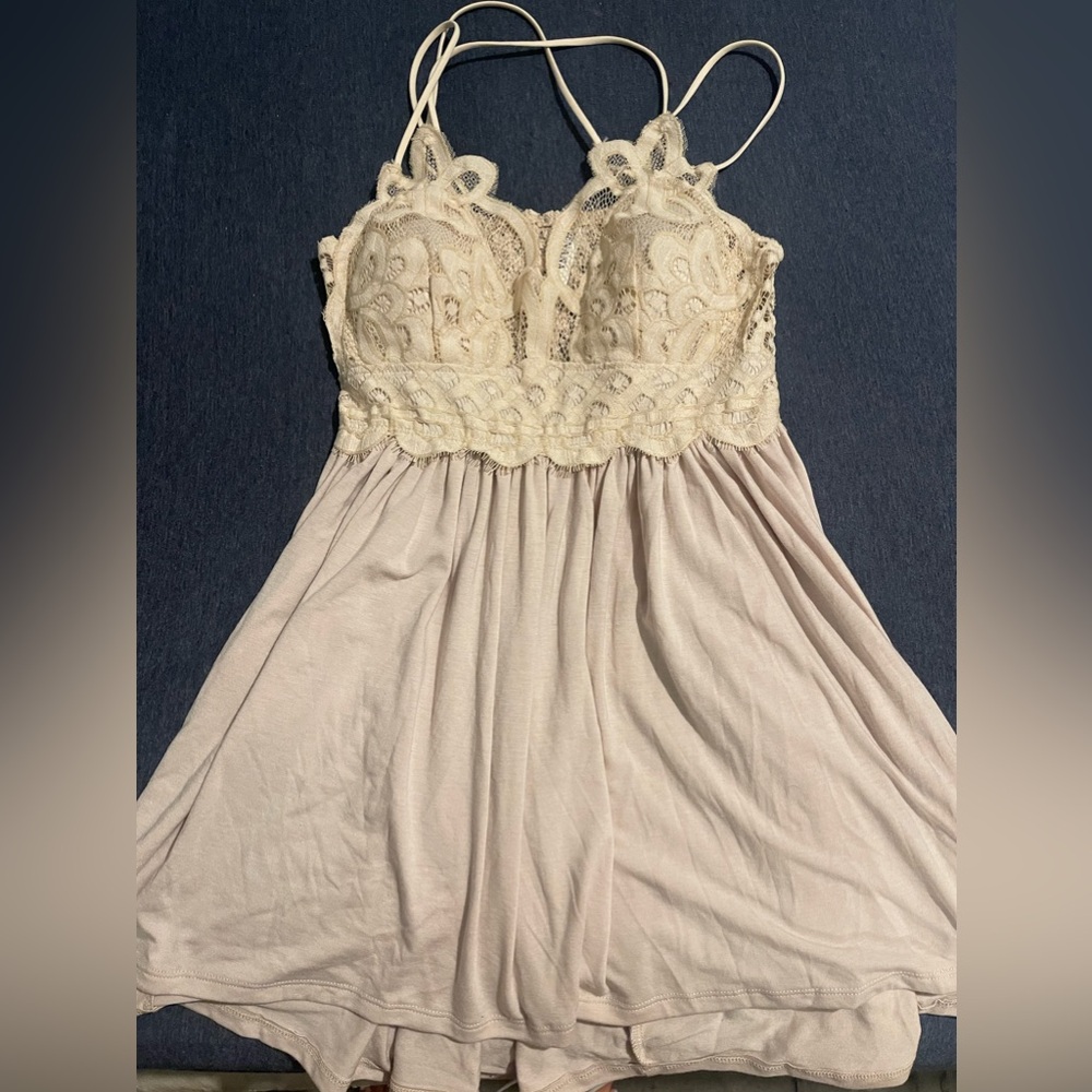 Tan strappy tank